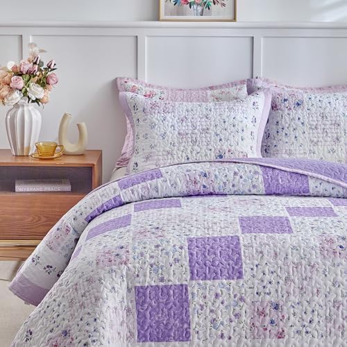 UOZZI Patchwork Quilt Set King Size 3PC