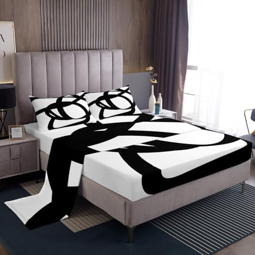 Stripe Line King Size Kids Bed Sheet Set