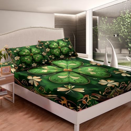 Manfei St Patricks Day Kids Sheet Set 4pcs