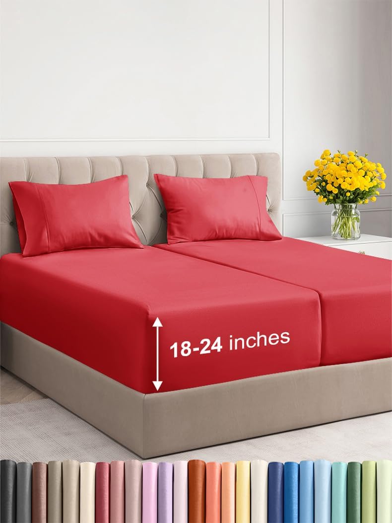 CGK Unlimited Extra Deep Pocket Split King Sheets Set