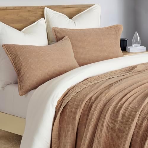 Evergracehome Stonewashed Cotton Quilt Set Full Queen