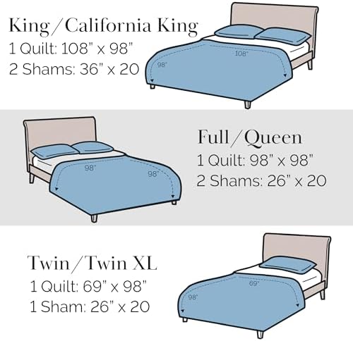 Southshore Fine Living Twin Quilt Bedding Set with Pillow Sham