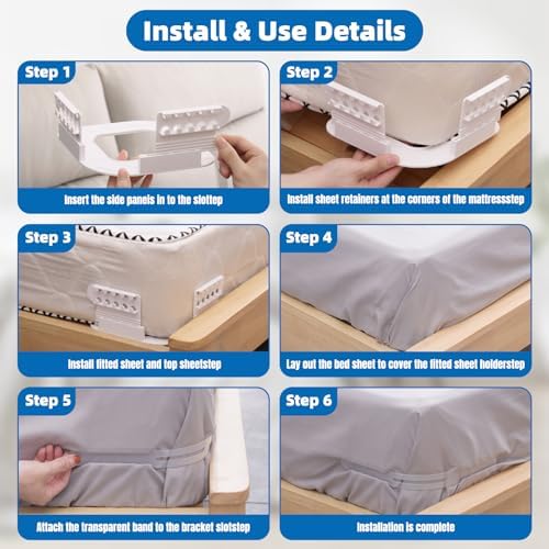 AIMESINO Bed Sheet Holders for Corners