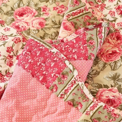 Cmfshape Summer Floral Oversize King Quilt Set