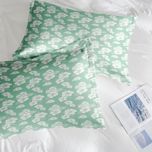 Hibiscus Surf Floral Comforter Set King Size 3 Pcs