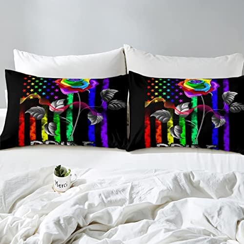 Erosebridal Gay Pride Sheet Set King Size