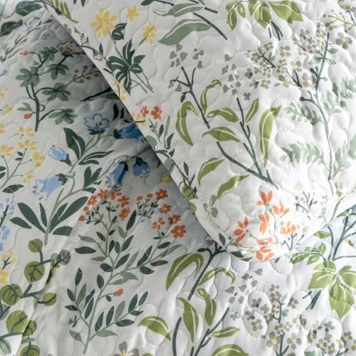 BUPIRD Floral Quilt Set King 3 Pieces