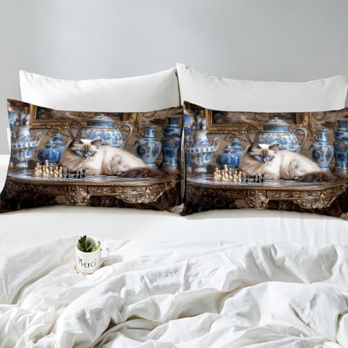 Kawaii Ragdoll Kids Fitted Sheet Set Twin Size
