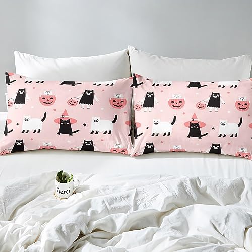 Erosebridal Kids Ghost Cats Halloween Sheet Set