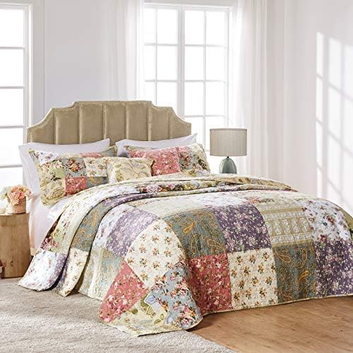 Greenland Home Blooming Prairie Bedspread Set King Multi
