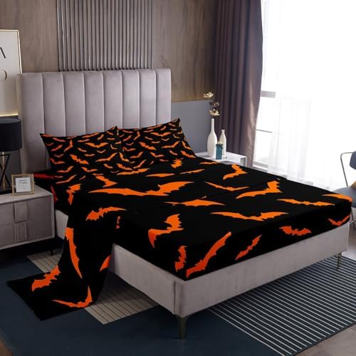 Erosebridal Halloween King Size Sheet Set