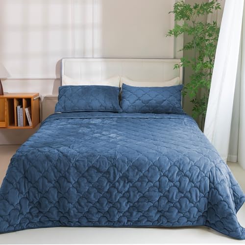 PlushHavenCloud Velvet Quilt Set Queen Size