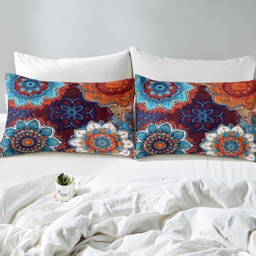 Erosebridal Boho Flower Duvet Cover Set Full Size