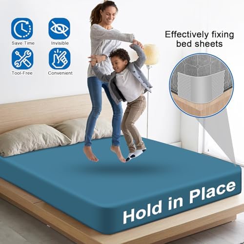 Lizemqqi Sheet Fasteners 2 Set Non-Slip Light Grey