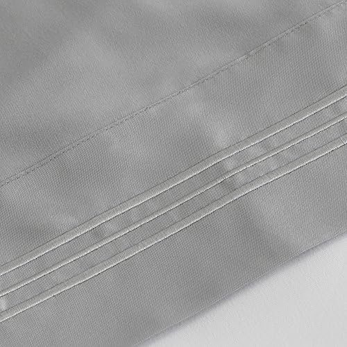 Furinno Microfiber Bed Sheet and Pillowcase Set TwinX-Large Gray