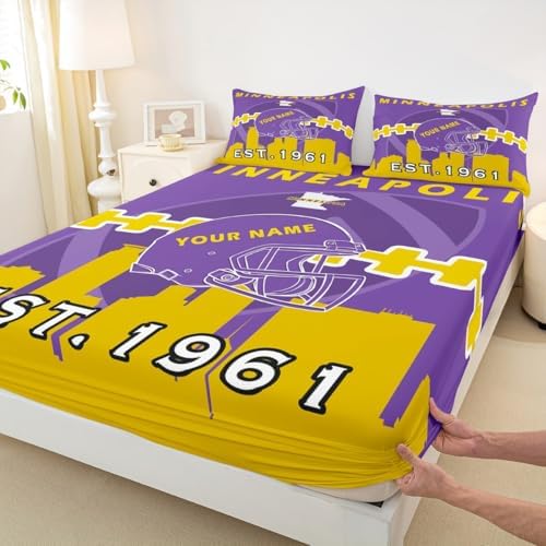 Erosebridal King Size Football Sheet Set with Pillowcases