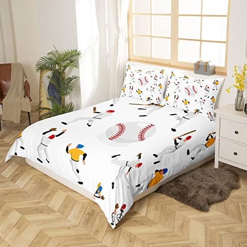 Erosebridal Baseball Duvet Cover Set Twin Size