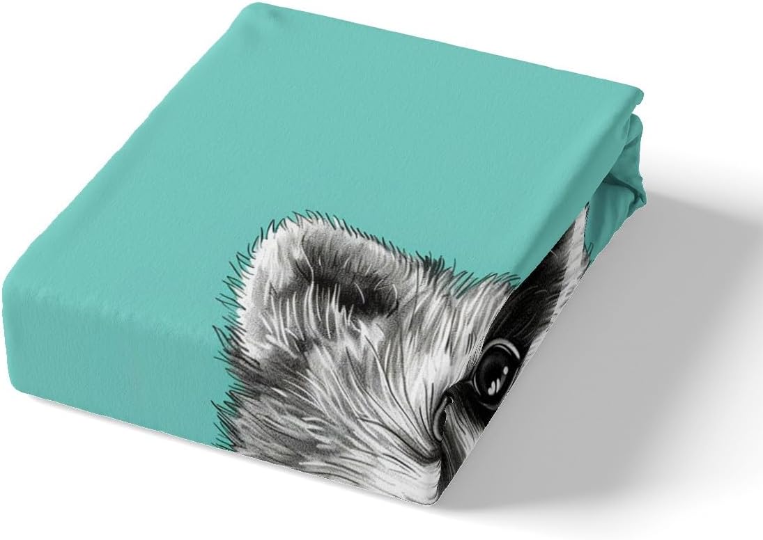 Feelyou Kids Black Raccoon Sheet Set King Size 1