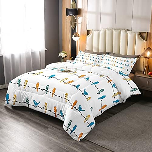 Erosebridal Birds Comforter Set for Adult Women