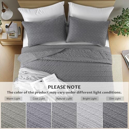 KASENTEX Velvet Quilt Set 3 Piece Oversize King 1