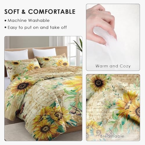 WeCozy King Size Comforter Set with 2 Pillowcases 1