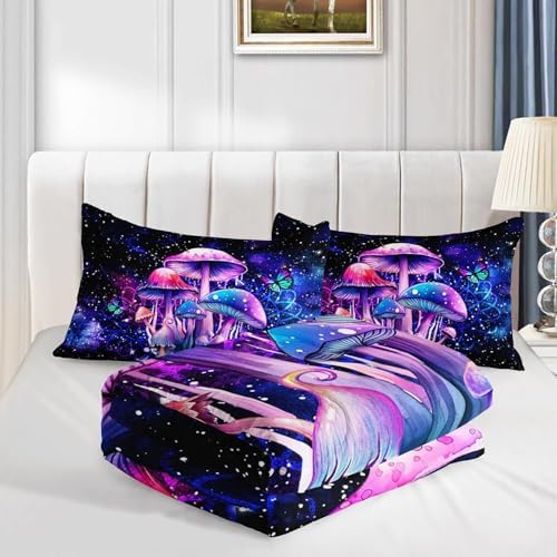 Fantasy Mushrooms Comforter Set King
