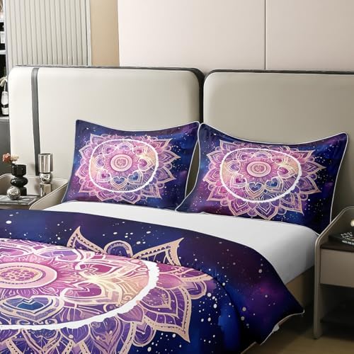 Feelyou Outer Space Themed Duvet Cover Set Twin Size Kids