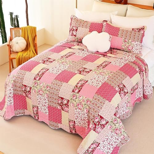 Cmfshape Summer Floral Oversize King Quilt Set