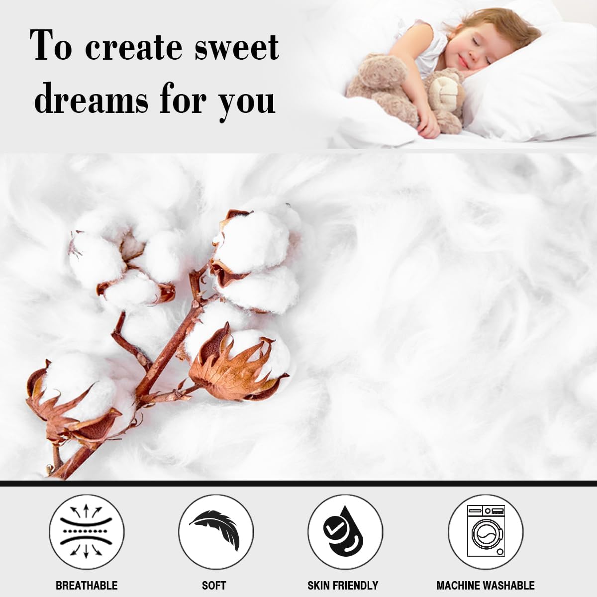 Feelyou Outer Space Themed Duvet Cover Set Twin Size Kids