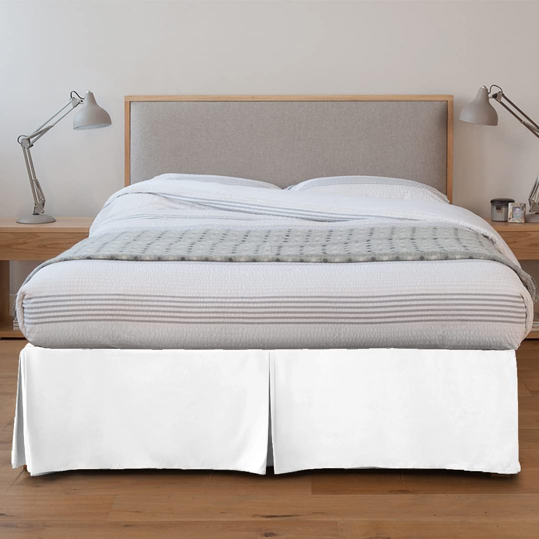 LDC LUX Dcor King Bed Skirt 16 Inch Drop
