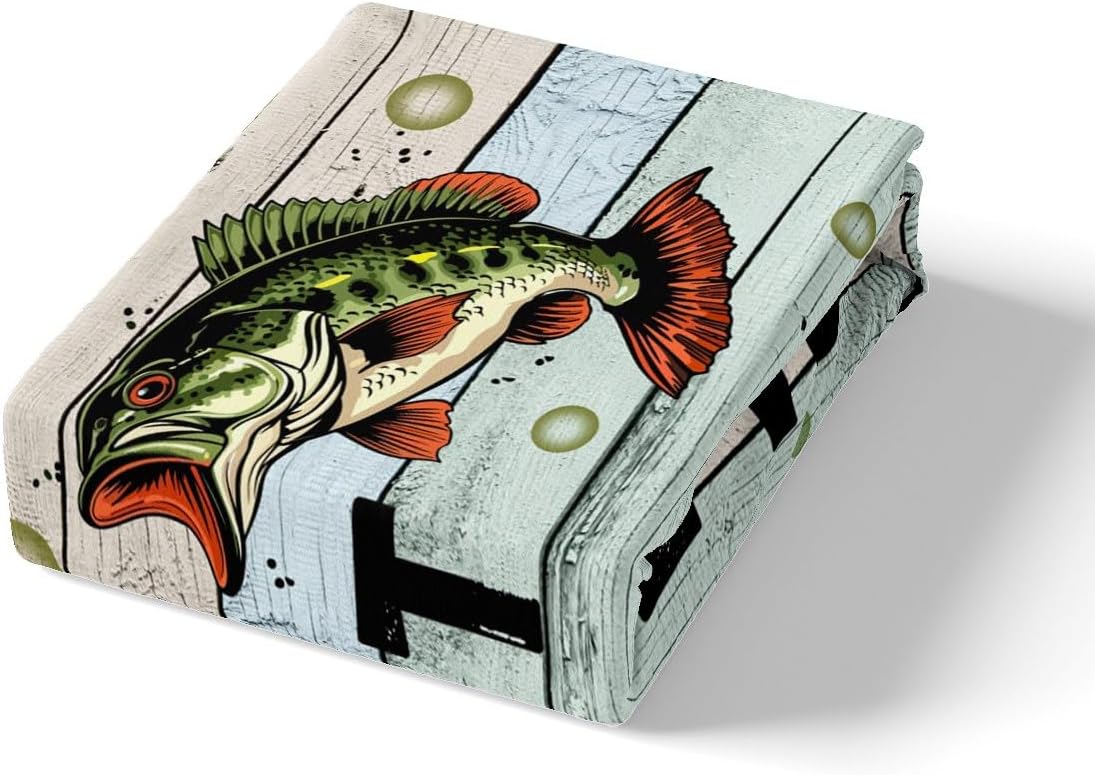 Feelyou Big Pike Fish Fitted Sheet Set for Kids