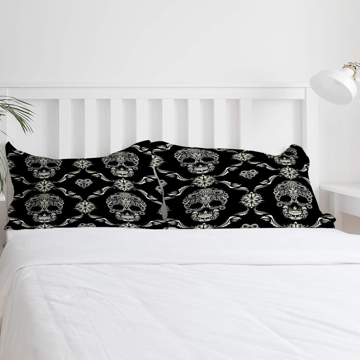 LooPoP 3PC Comforter Set Halloween Wing Skull 1