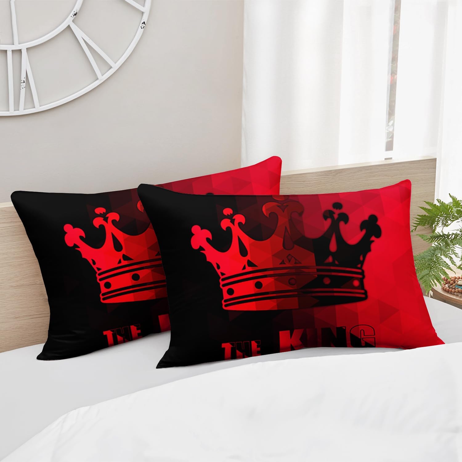 HOSIMA King Crown Bedding Set for Kids