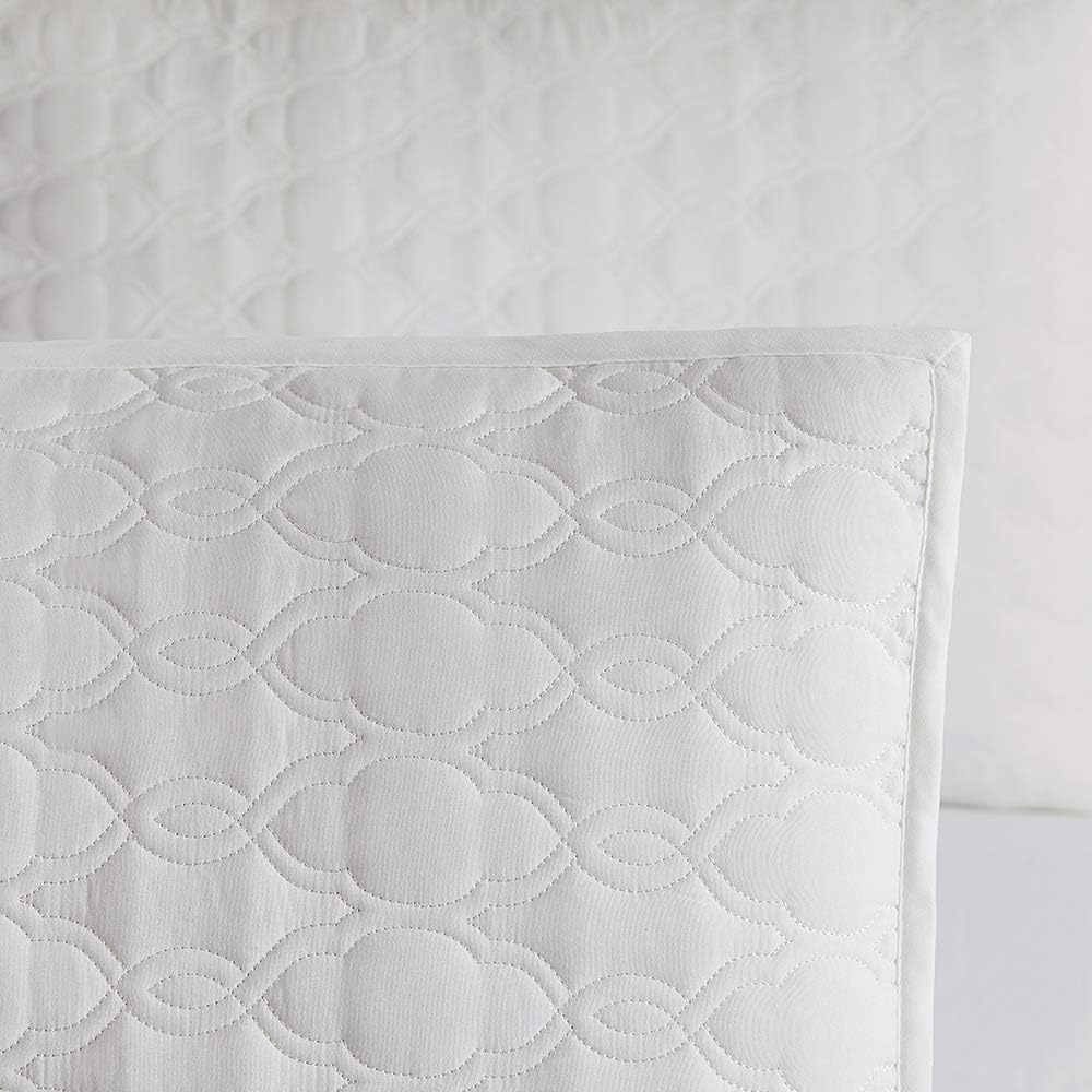 BOURINA 3-Piece Quilt Set White King Size