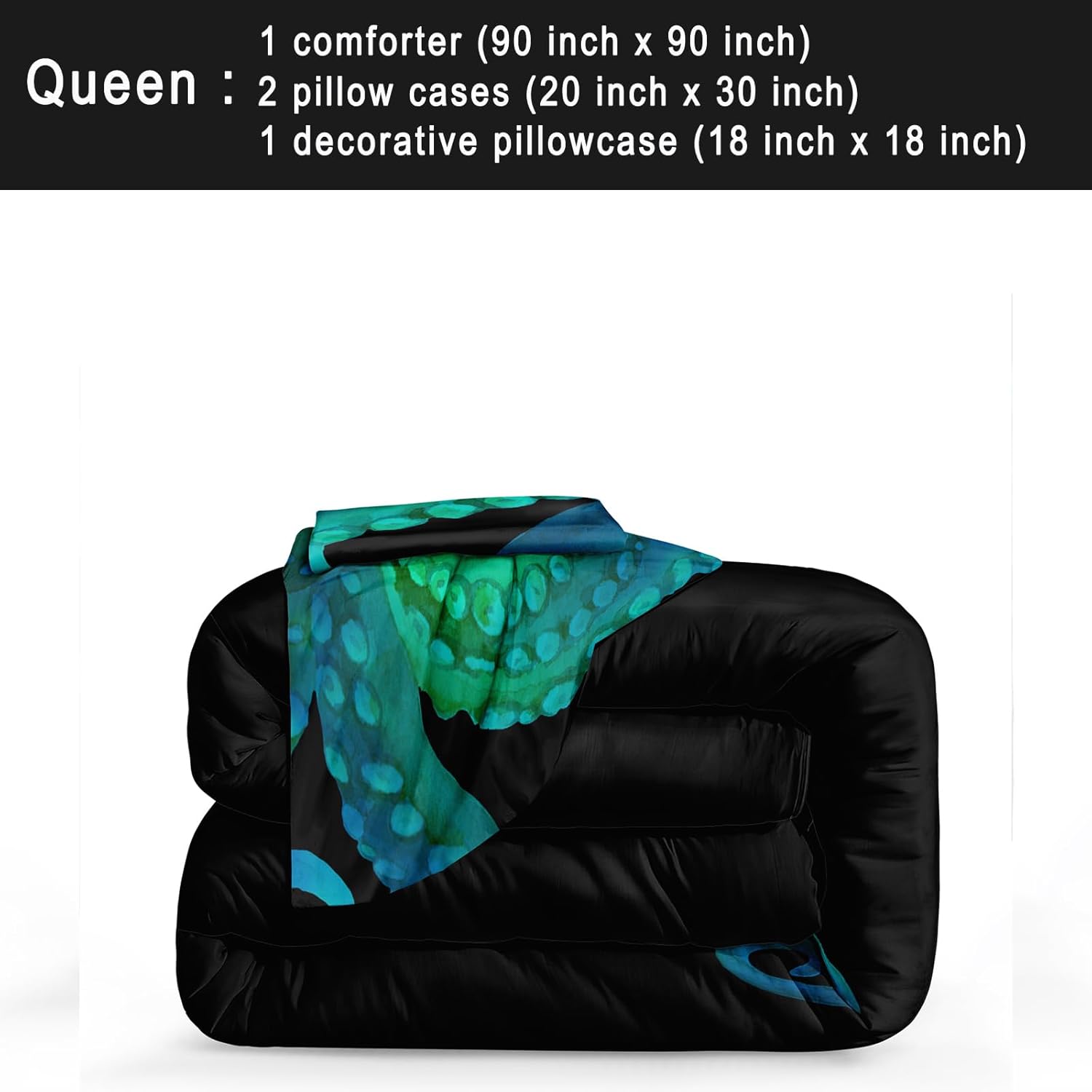 Bedbay Ocean Octopus Queen Comforter Set