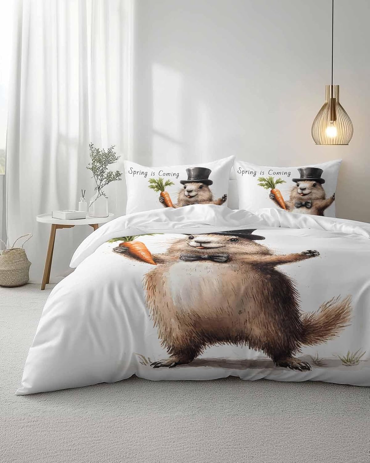 ZOE GARDEN Groundhog Day Duvet Cover Set 3 Piece