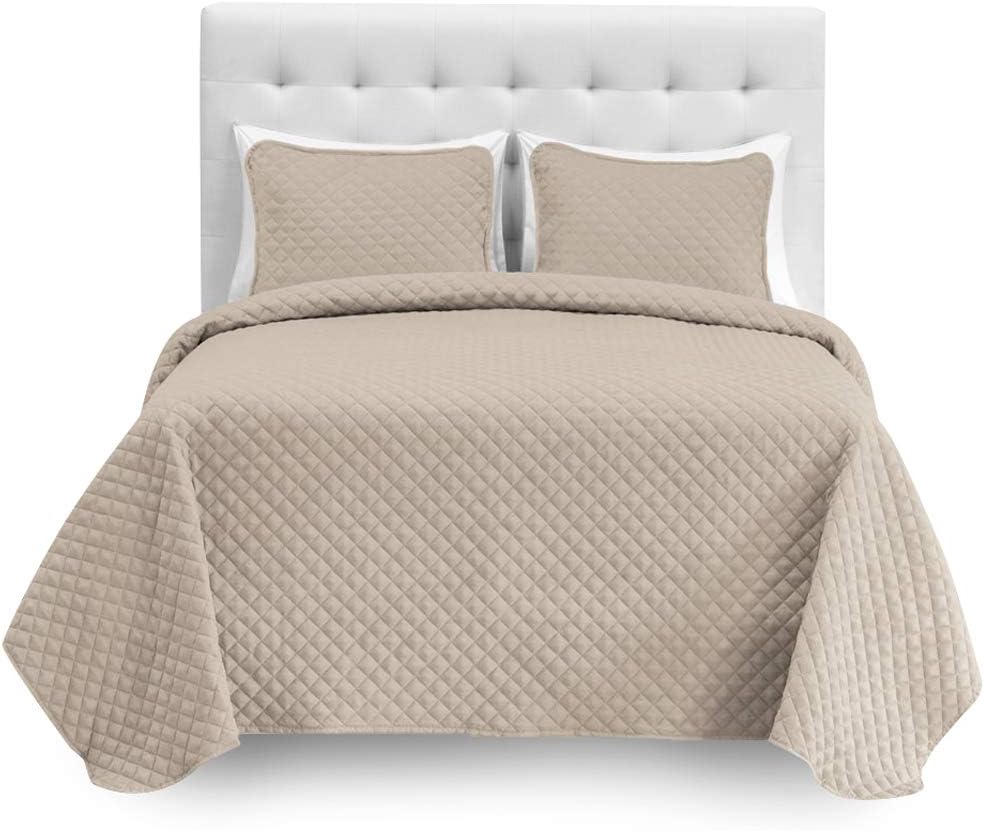 Bare Home Twin XL Coverlet Set Microfiber Sheet Set
