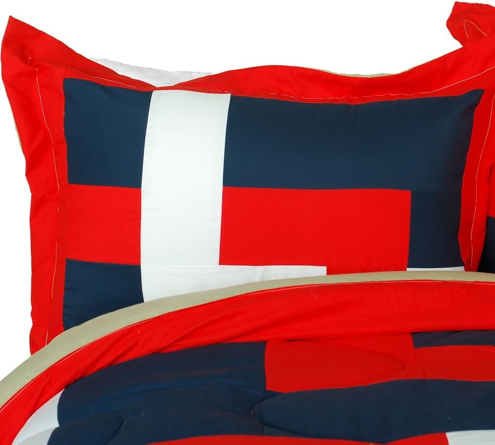 Onitiva Warm Cabin Quilted Patchwork Comforter Set Twin 1