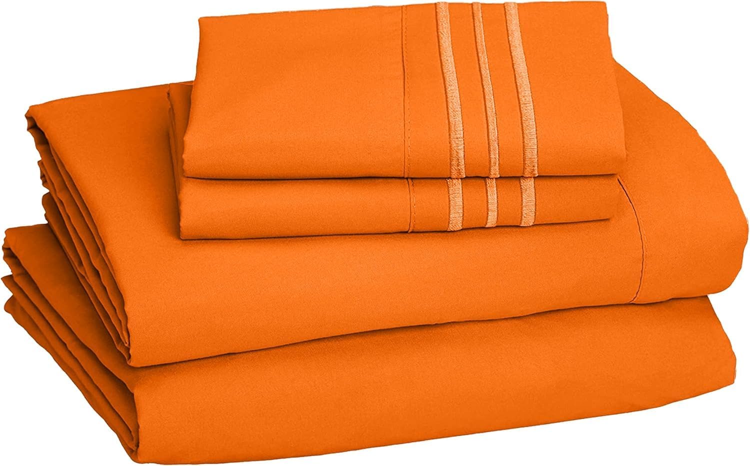 Premium 1800 Hotel Quality Wrinkle-Resistant 4-Piece Microfiber Sheet Set