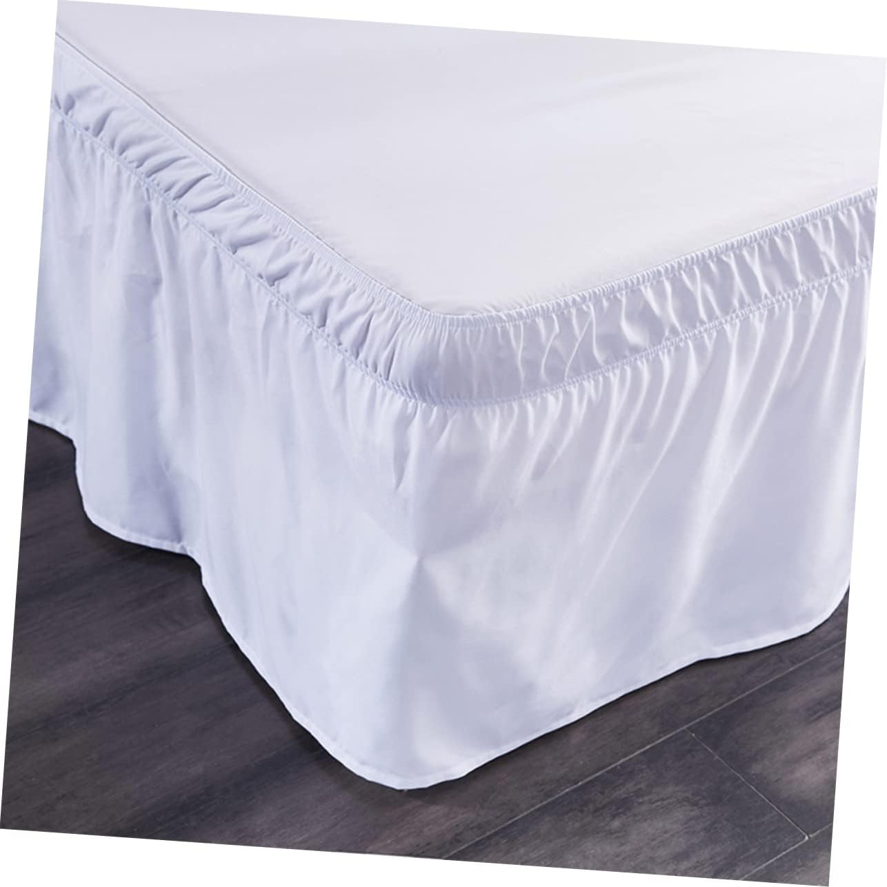 BESTOYARD Elastic Dust Ruffle for Full Bed Coverage