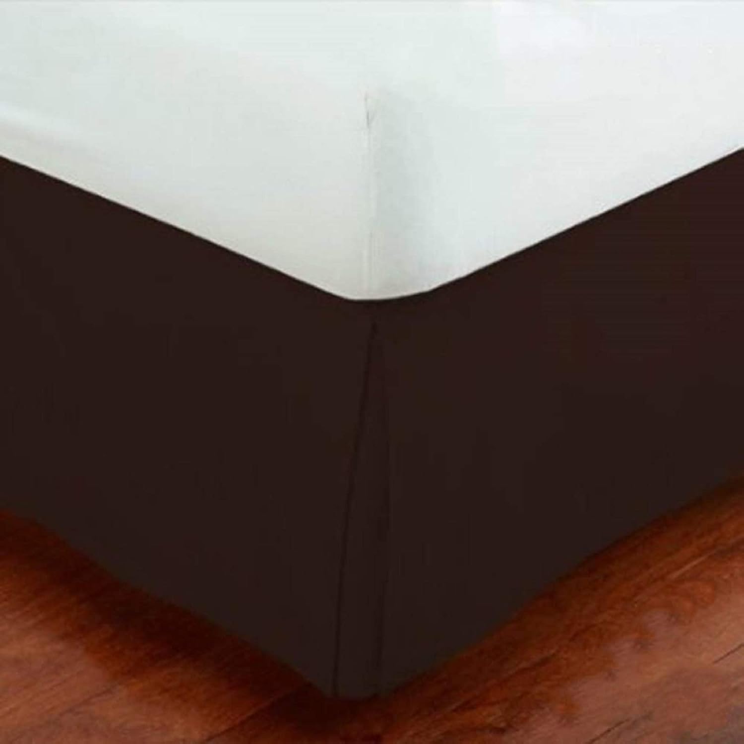 Fancy Collection Easy Care Bed Skirt - King Size Brown