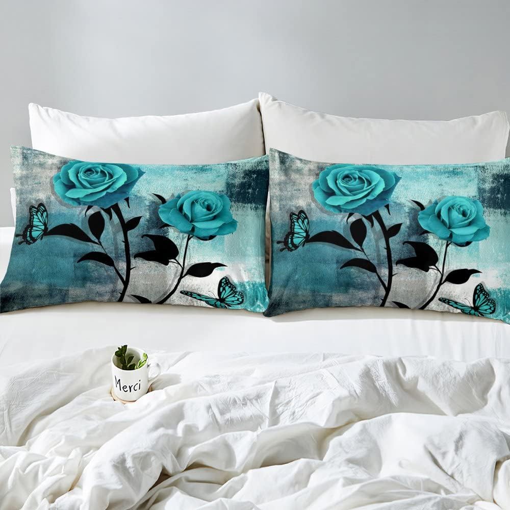 Teal Blue Ombre Sheet Set King Size