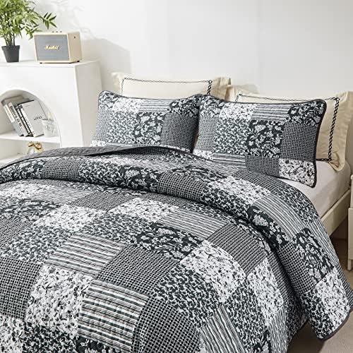 Mybedsoul Plaid Patchwork Quilt Set California King