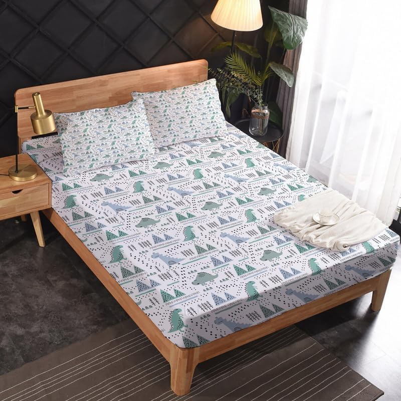 Dinosaur Sheets Twin XL Set - Soft Microfiber Deep Pocket Wrinkle Free