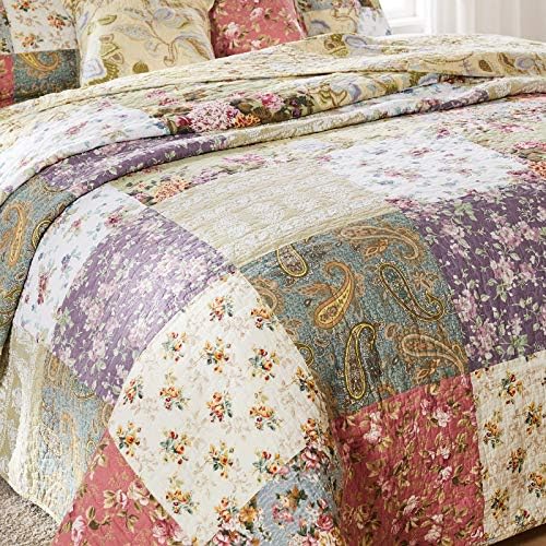 Greenland Home Blooming Prairie Bedspread Set King Multi
