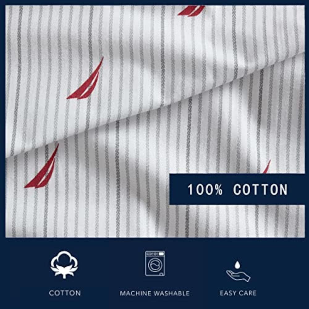 Nautica Twin Sheets Cotton Percale Bedding Set