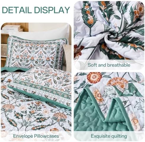 DJY King Size Quilt Set with 2 Pillowcases 1