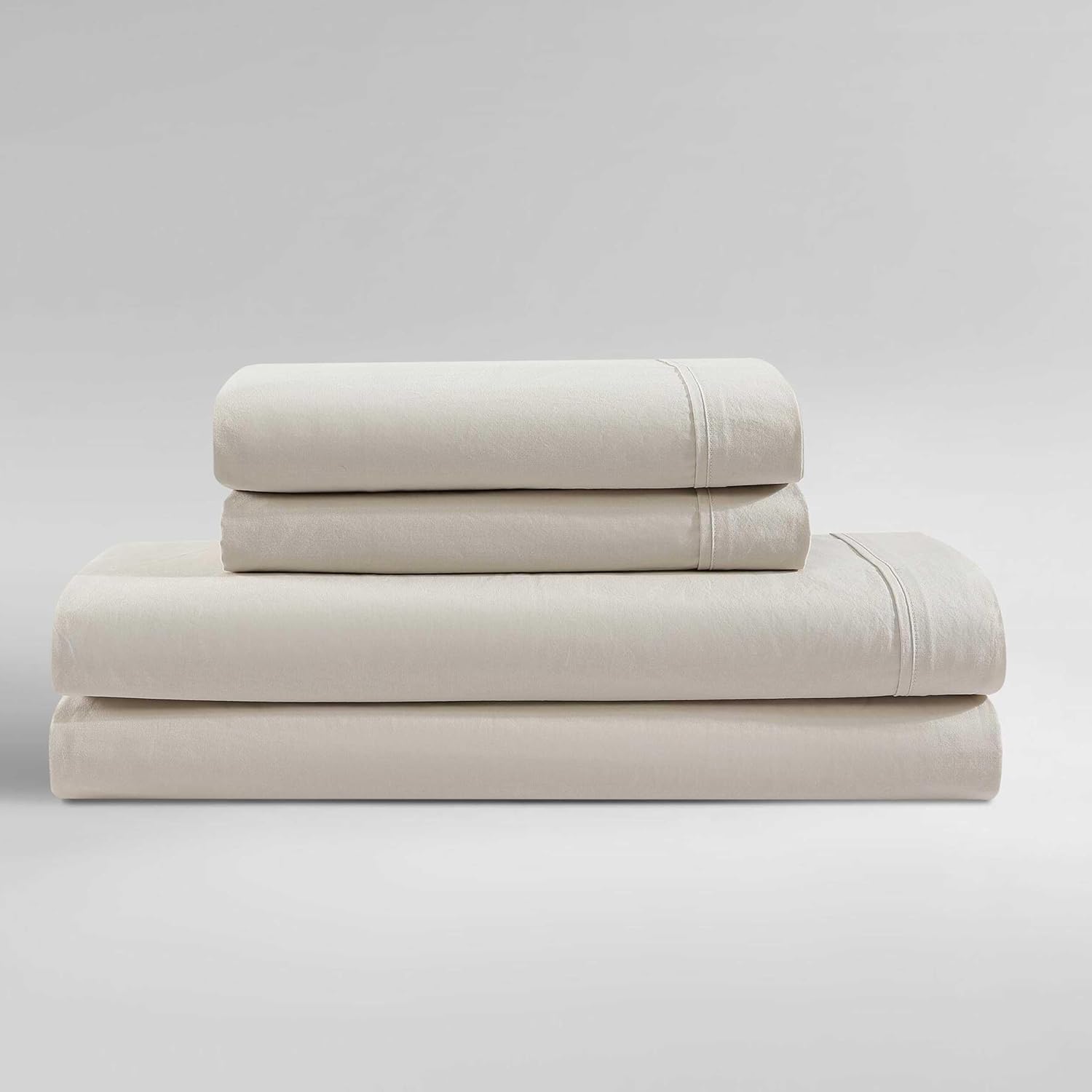 Calvin Klein Twin XL Sheet Set - Soft Cotton Percale with Deep Pockets 1