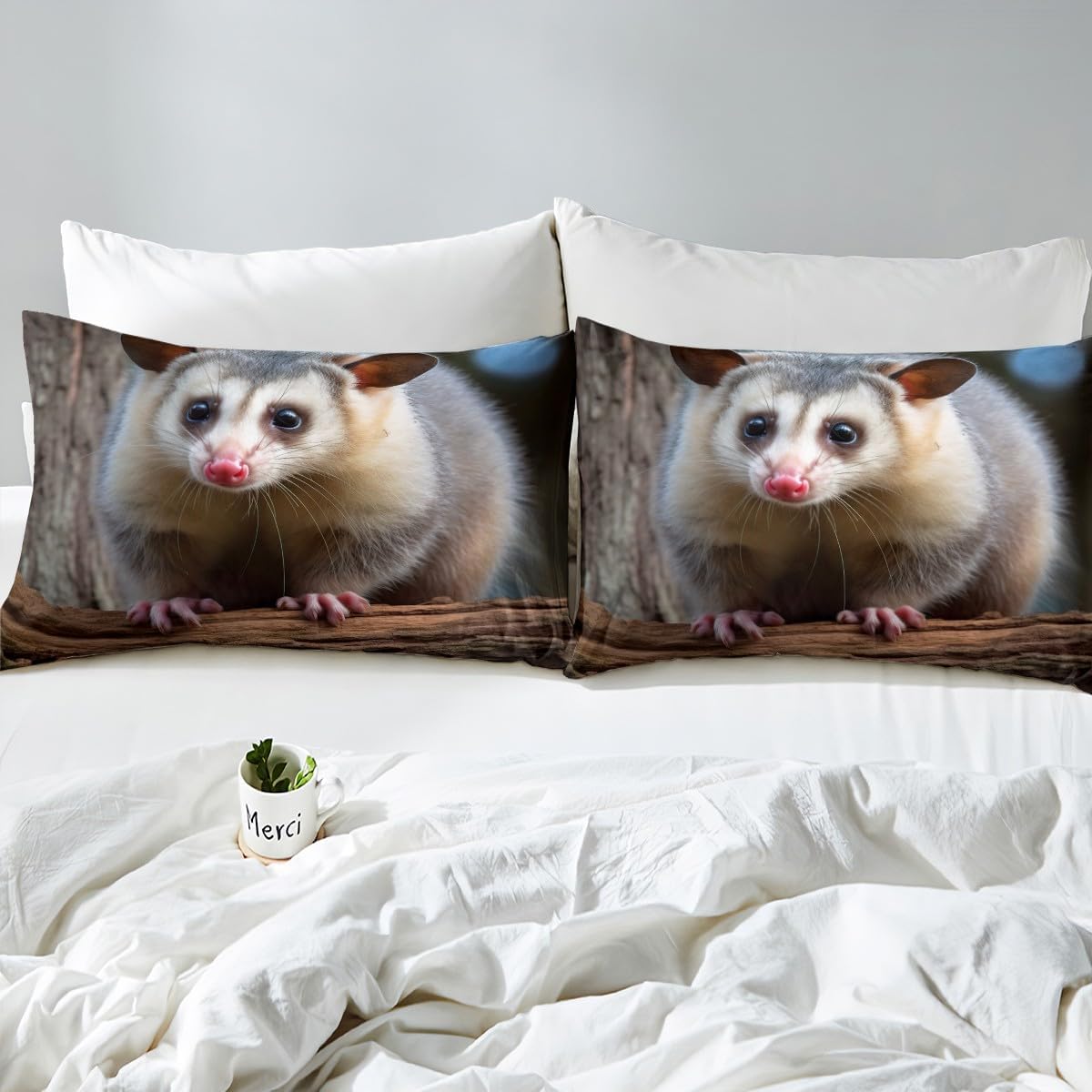 Jejeloiu Opossum Sheet Set King Size for Kids