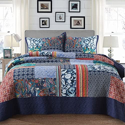 Yvooxny Reversible California King Quilt Set 1